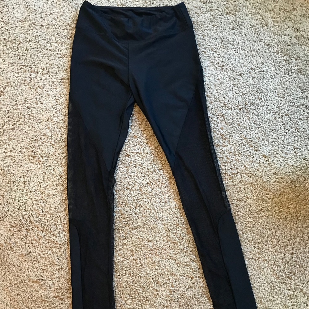 Jala full-length mid-rise leggings with mesh